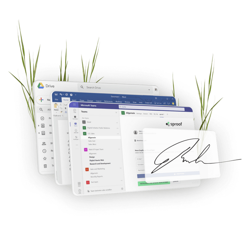 Sproof digital signing